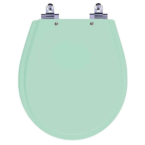 Tampa de Vaso Sanitário Laqueado Soft Close Avalon Verde Claro para vaso Ideal Standard