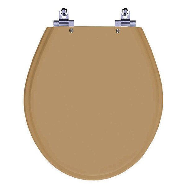 Tampa de Vaso Sanitário Laqueado Soft Close Carina Amendoa para vaso Ideal Standard