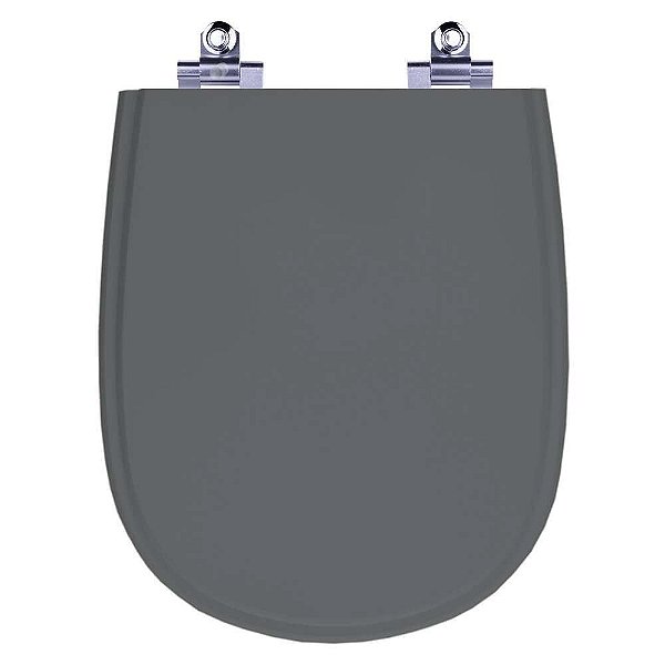 Tampa de Vaso Sanitário Laqueado Soft Close Paris Cinza Quartzo Ideal Std