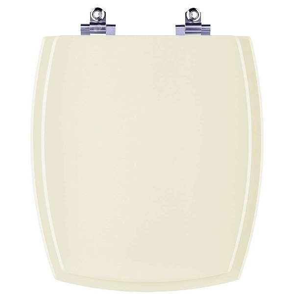 Tampa de Vaso Sanitário Laqueado Soft Close Anturius Bege Claro para vaso Luzarte