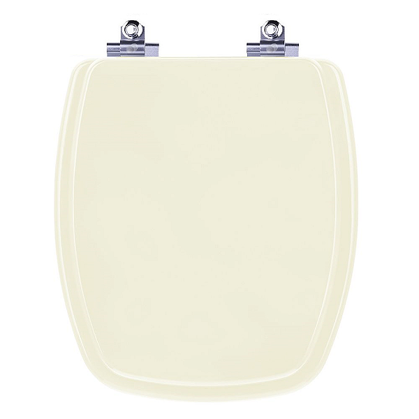 Tampa de Vaso Sanitário Laqueado Soft Close Valentina Bege Claro para vaso Santamarina