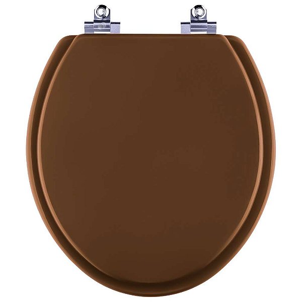 Tampa de Vaso Sanitário Laqueado Soft Close Araxa Ocre para vaso Santa Clara