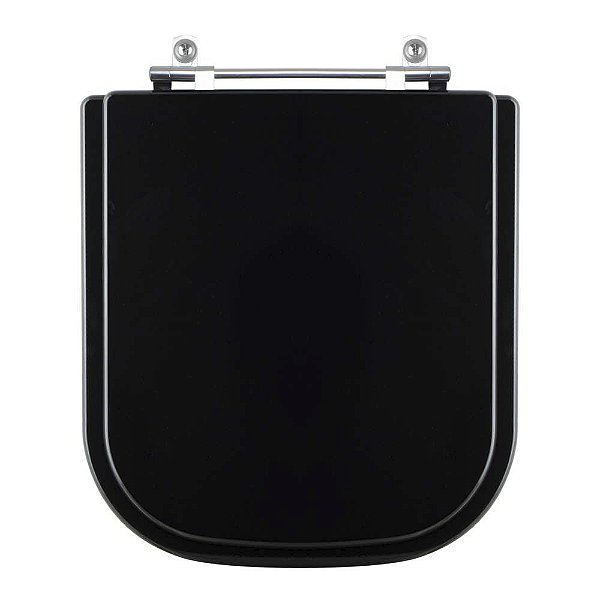 Tampa de Vaso Sanitário Laqueado Elite Preto para vaso Celite