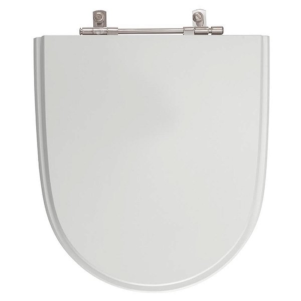 Tampa de Vaso Sanitário Laqueado Mondiale Cinza Prata para vaso Celite