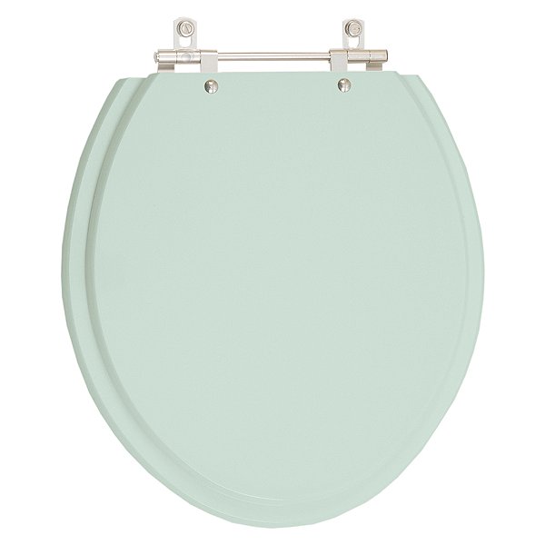 Tampa de Vaso Sanitário Laqueado Oval Água Marinha para vaso Celite