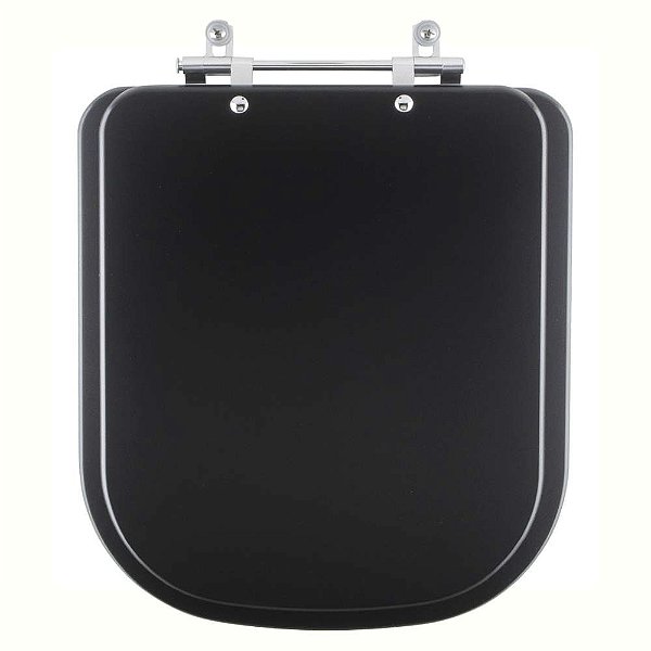 Tampa de Vaso Sanitário Laqueado Axis Ébano Fosco (Preto Fosco) para vaso Deca