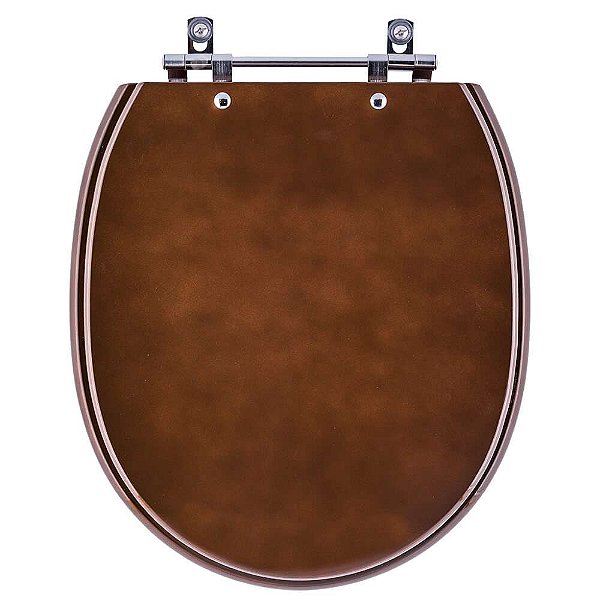 Tampa de Vaso Sanitário Laqueado De Ville Marrom Degradê para vaso Deca