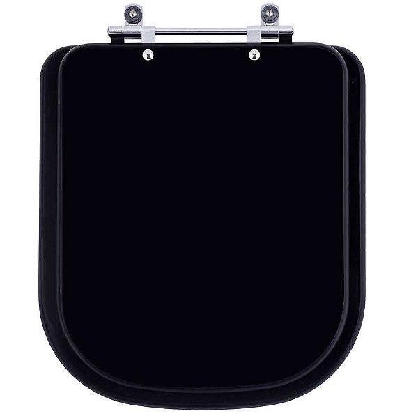 Tampa de Vaso Sanitário Laqueado Piano Ébano Fosco (Preto Fosco) para vaso Deca