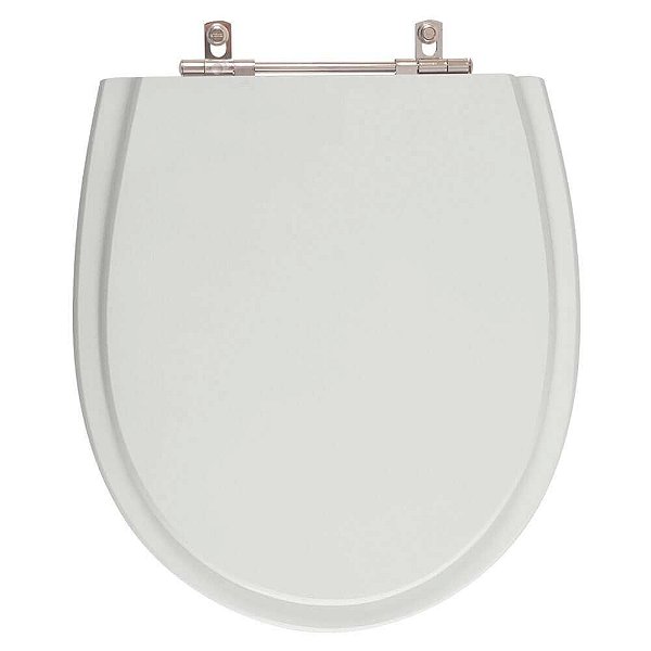 Tampa de Vaso Sanitário Laqueado Polo Cinza Claro para vaso Hervy