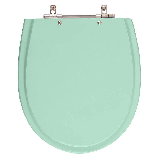 Tampa de Vaso Sanitário Laqueado Polo Verde Acqua para vaso Hervy