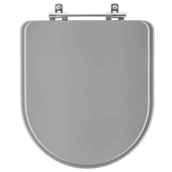 Tampa de Vaso Sanitário Laqueado San Remo Cinza Plus (Cinza Escuro) para vaso Hervy