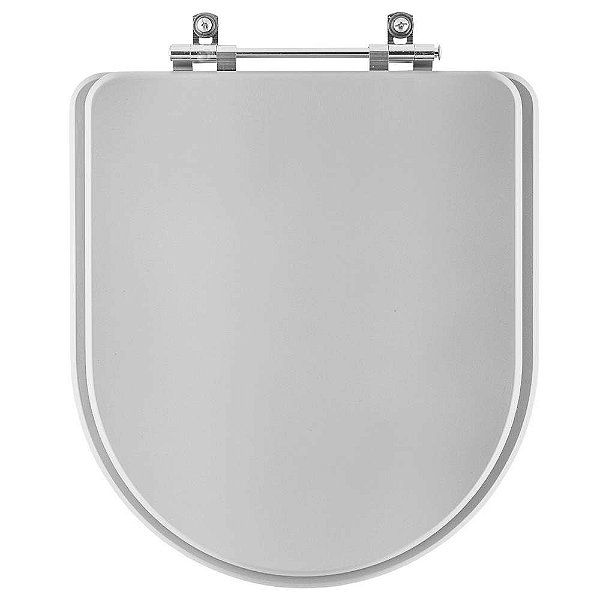 Tampa de Vaso Sanitário Laqueado Luna Cinza Claro para vaso Icasa