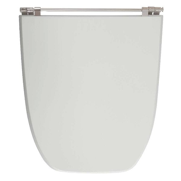 Tampa de Vaso Sanitário Laqueado Scala Sterling Cinza Claro para vaso Ideal Standard