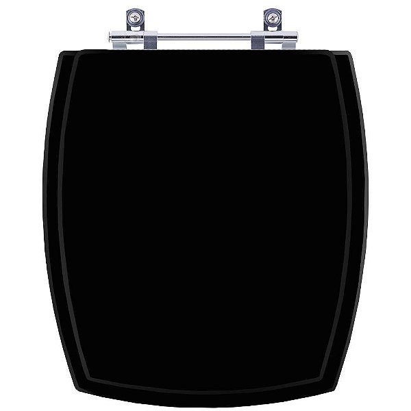 Tampa de Vaso Sanitário Laqueado Anturius Preto para vaso Luzarte