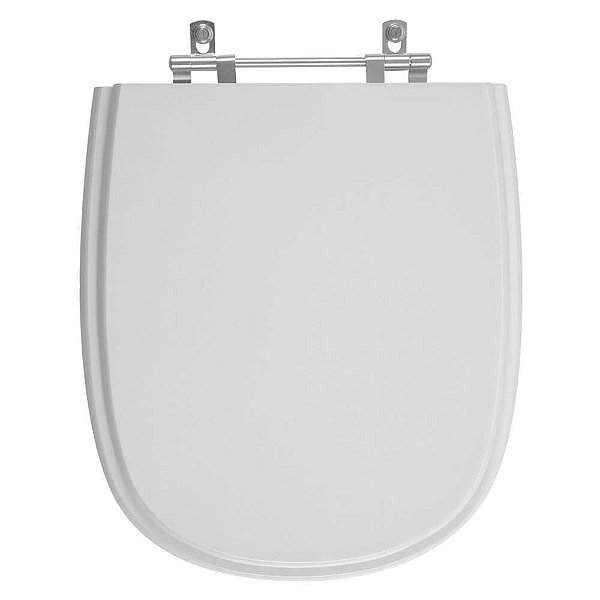 Tampa de Vaso Sanitário Laqueado Dona Beja Cinza Claro para vaso Santa Clara