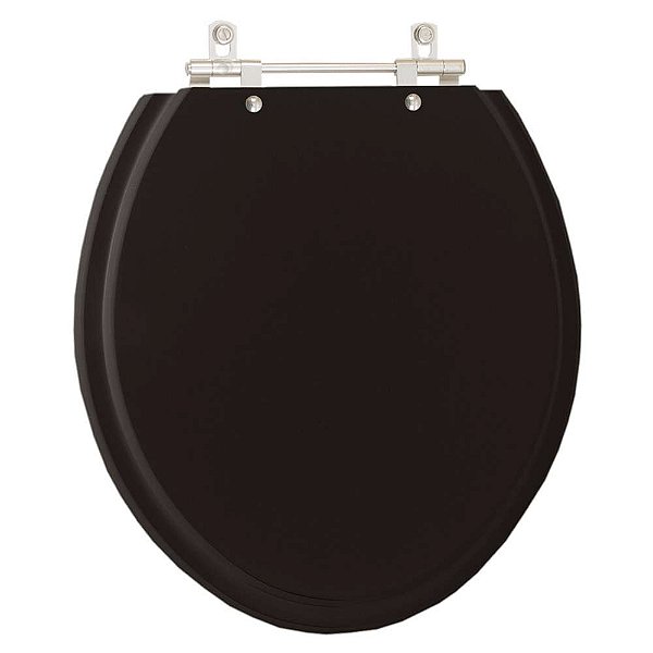 Tampa de Vaso Sanitário Laqueado Convencional / Oval Preto para vaso de todos os fabricantes de vasos