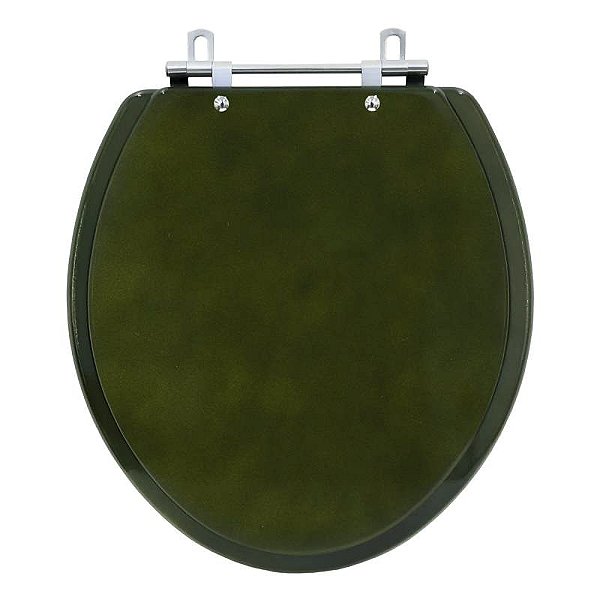 Tampa de Vaso Sanitário Laqueado Convencional Oval Verde Degradê