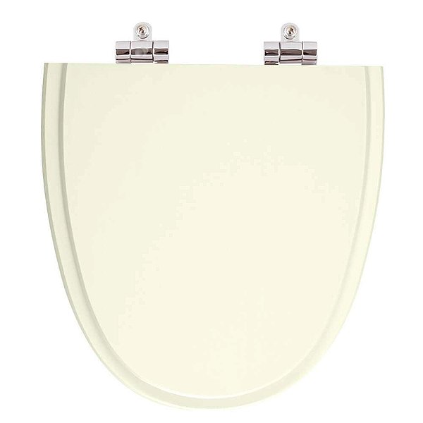 Tampa de Vaso Sanitário Poliéster Soft Close Aloha Pergamon (Bege Claro) para vaso Celite