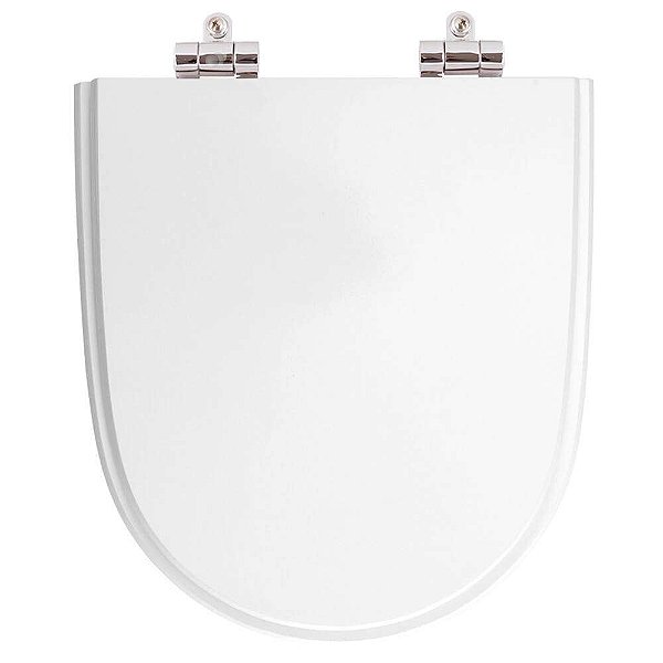 Tampa de Vaso Sanitário Poliéster Soft Close Mondiale Branco para vaso Celite