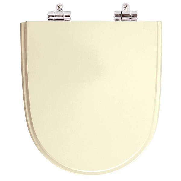 Tampa de Vaso Sanitário Poliéster Soft Close Mondiale Marfim para vaso Celite