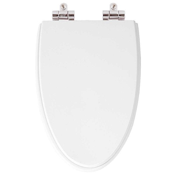 Tampa de Vaso Sanitário Poliéster Soft Close Proa Branco