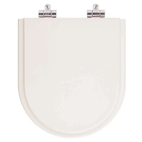 Tampa de Vaso Sanitário Poliéster Soft Close Smart Castanha Bege Fosco para vaso Celite