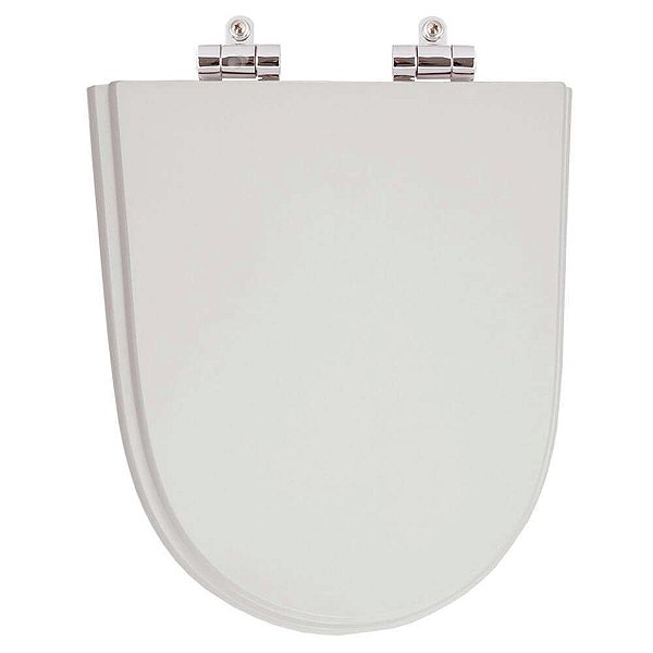 Tampa de Vaso Sanitário Poliéster Soft Close Century Cinza para vaso Deca