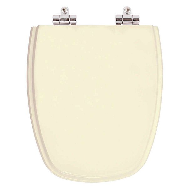 Tampa de Vaso Sanitário Poliéster Soft Close Monte Carlo Creme para vaso Deca