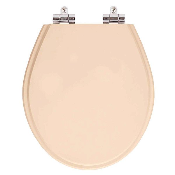 Tampa de Vaso Sanitário Poliéster Soft Close Ravena Rosa Floral para vaso Deca