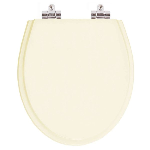 Tampa de Vaso Sanitário Poliéster Soft Close Windsor Creme (Bege Claro) para vaso Deca