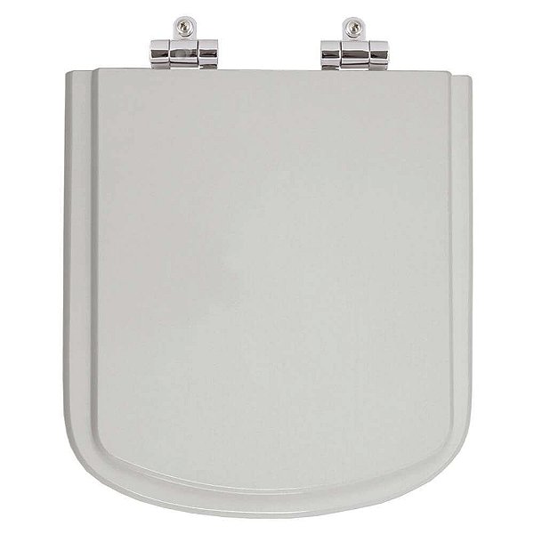 Tampa de Vaso Sanitário Poliéster Soft Close Bali Cinza Platina (Cinza Claro) para vaso Incepa