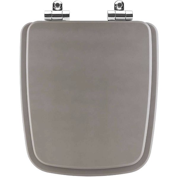 Tampa de Vaso Sanitário Poliéster Soft Close Boss Gris Cinza Fosco para vaso Incepa