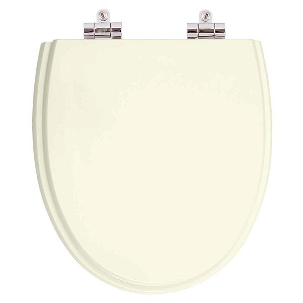 Tampa de Vaso Sanitário Poliéster Soft Close Eros Biscuit (Bege Claro) para vaso Incepa