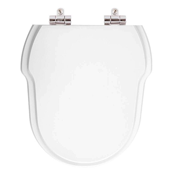 Tampa de Vaso Sanitário Poliéster Soft Close Hampton Branco para vaso Incepa