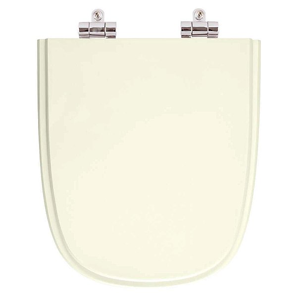 Tampa de Vaso Sanitário Poliéster Soft Close Ibiza Biscuit (Bege Claro) para vaso Incepa