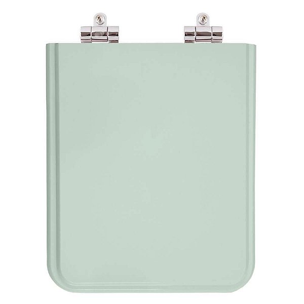 Tampa de Vaso Sanitário Poliéster Soft Close Square Verde Água (Verde Claro) para vaso Incepa