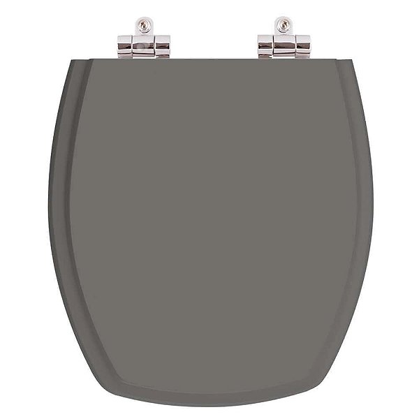 Tampa de Vaso Sanitário Poliéster Soft Close Thema Cinza Ambar para vaso Incepa
