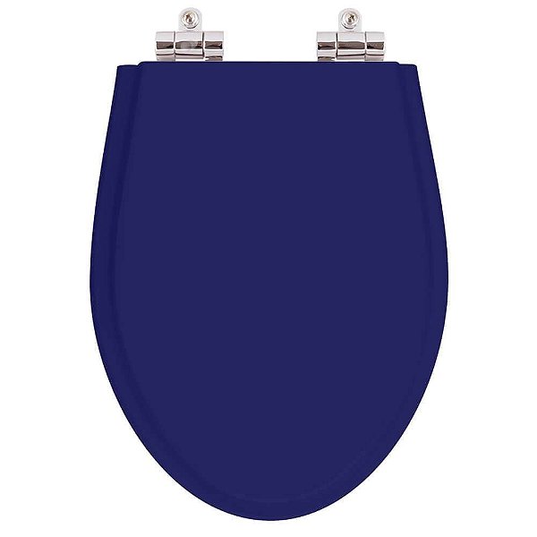 Tampa de Vaso Sanitário Poliéster Soft Close Absolute Azul Cobalto para vaso Ideal Standard