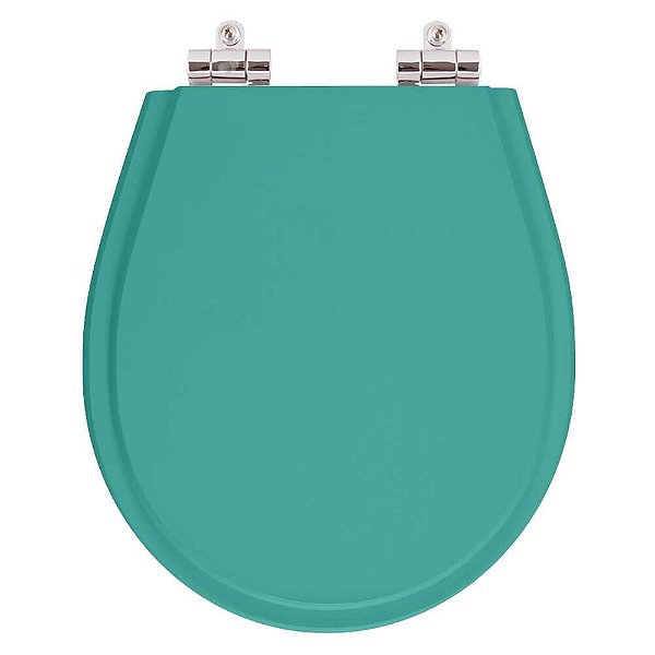 Tampa de Vaso Sanitário Poliéster Soft Close Avalon Aquamarine para vaso Ideal Standard
