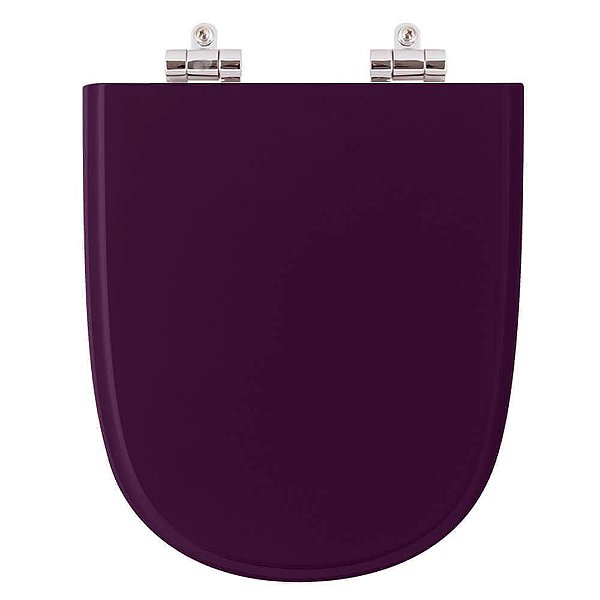 Tampa de Vaso Sanitário Poliéster Soft Close Ezedra Ametista (Roxo) para Ideal Standard