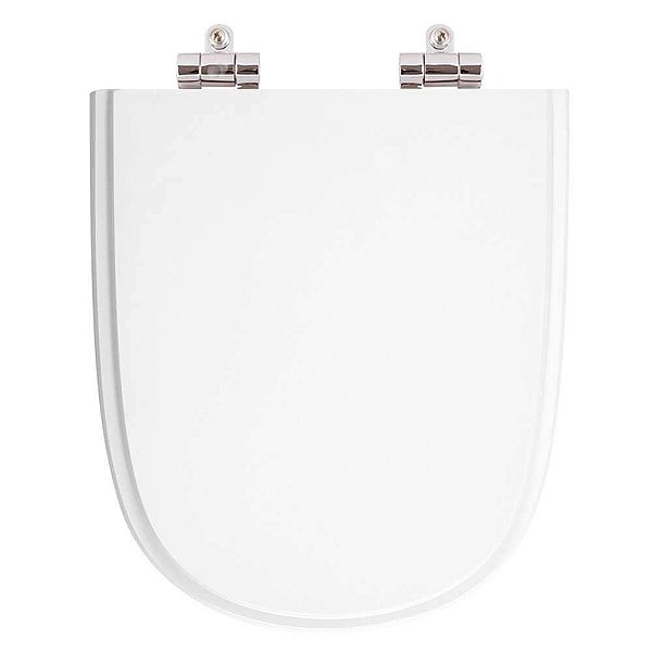 Tampa de Vaso Sanitário Poliéster Soft Close Ezedra Branco para vaso Ideal Standard