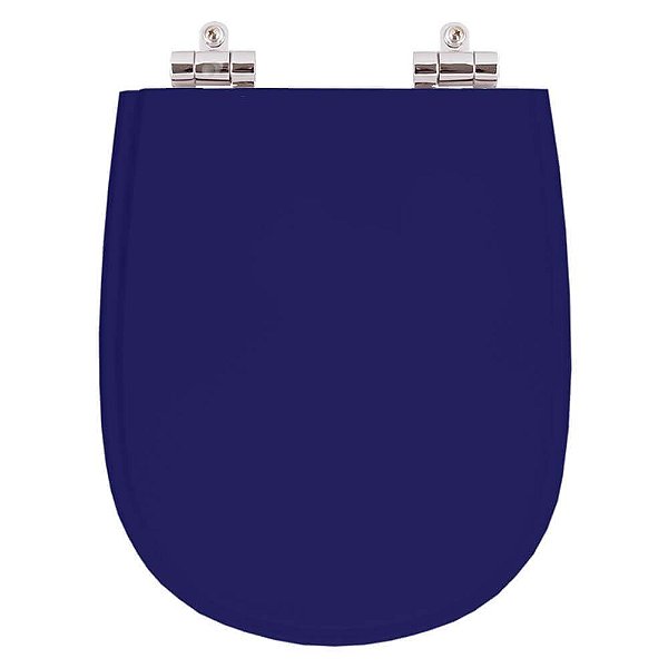 Tampa de Vaso Sanitário Poliéster Soft Close Paris Azul Cobalto para vaso Ideal Standard