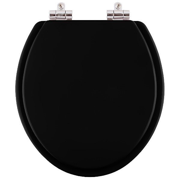 Tampa de Vaso Sanitário Poliéster Soft Close parati Preto para vaso Logasa