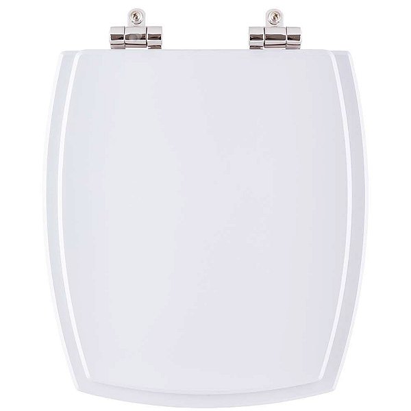 Tampa de Vaso Sanitário Poliéster Soft Close Anturius Branco para Luzarte