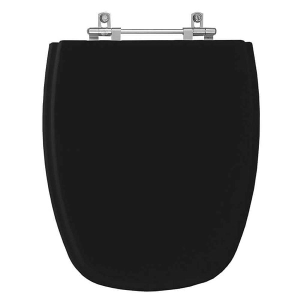 Tampa de Vaso Sanitário Poliéster Venice Preto para vaso Belize