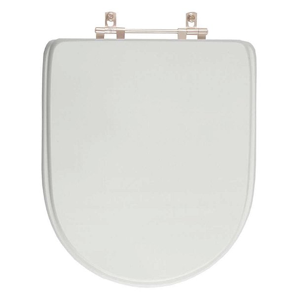 Tampa de Vaso Sanitário Poliéster Donna Cinza Prata para vaso Celite