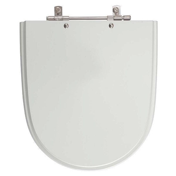 Tampa de Vaso Sanitário Poliéster Mondiale Cinza Prata para vaso Celite