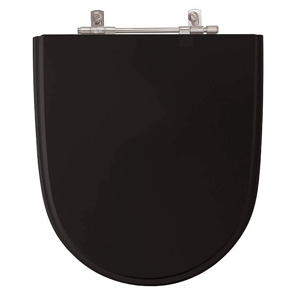 Tampa de Vaso Sanitário Poliéster Mondiale Preto para vaso Celite