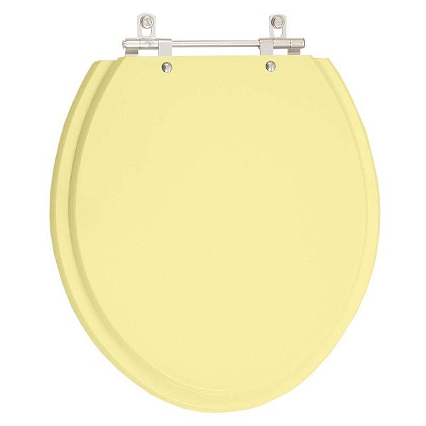 Tampa de Vaso Sanitário Poliéster Convencional Oval Marfim para vaso Celite