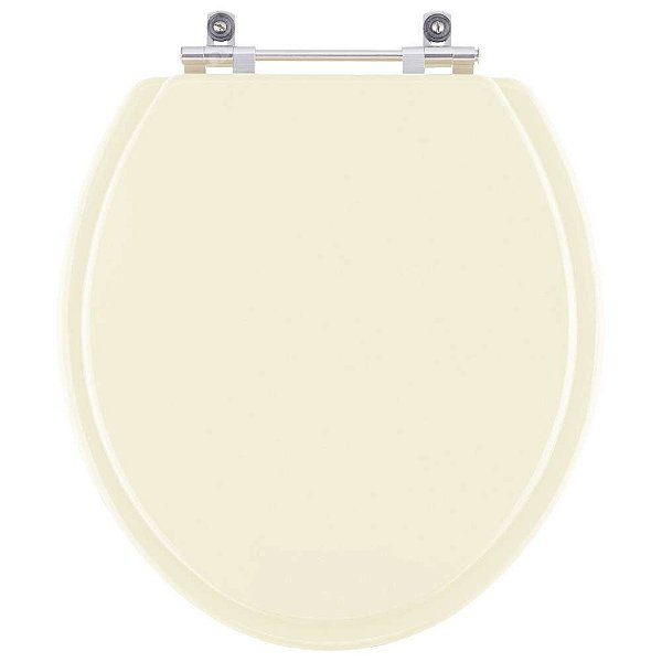 Tampa de Vaso Sanitário Poliéster Convencional Oval Pergamon (Bege Claro) para vaso Celite